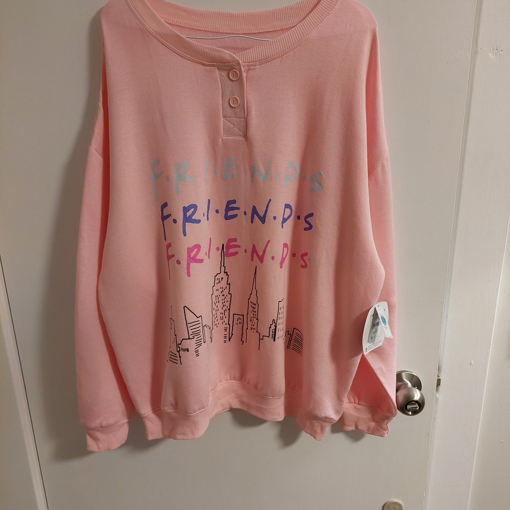 FRIENDS Pink Pajama Top